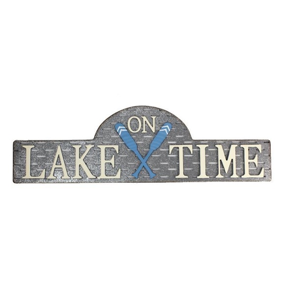 On Lake Time Metal Wall Decor - Picture 1 of 1
